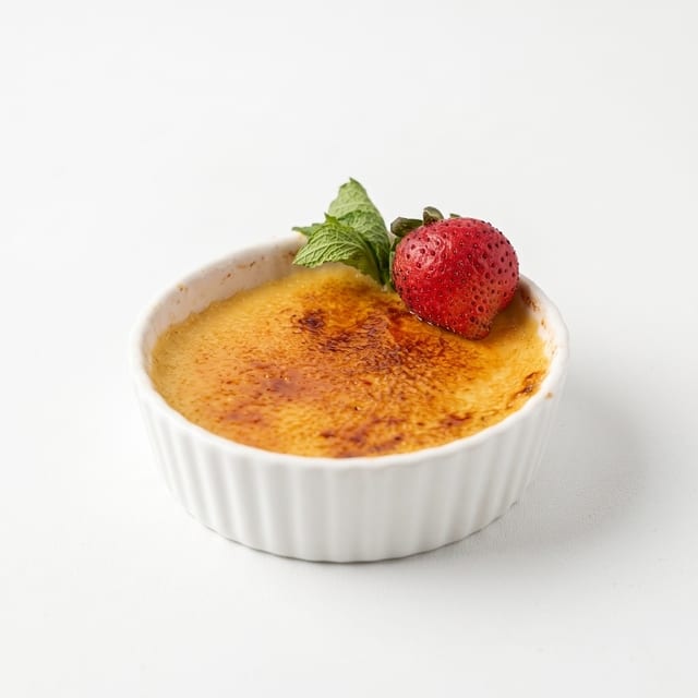 Passion Fruit Creme Brûlée.