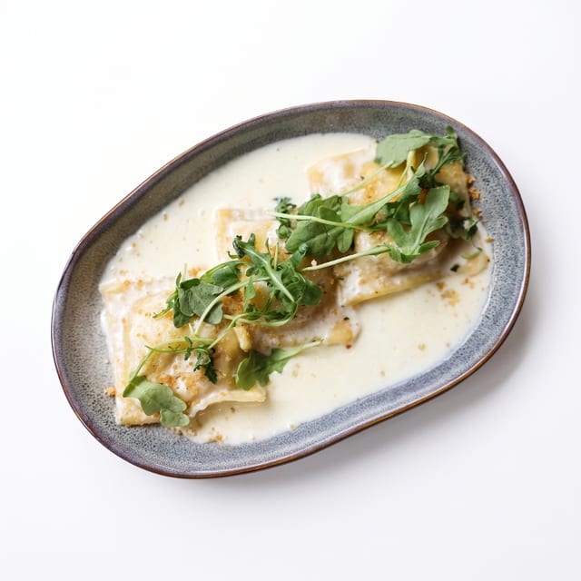 Sweet Plantain Ravioli.