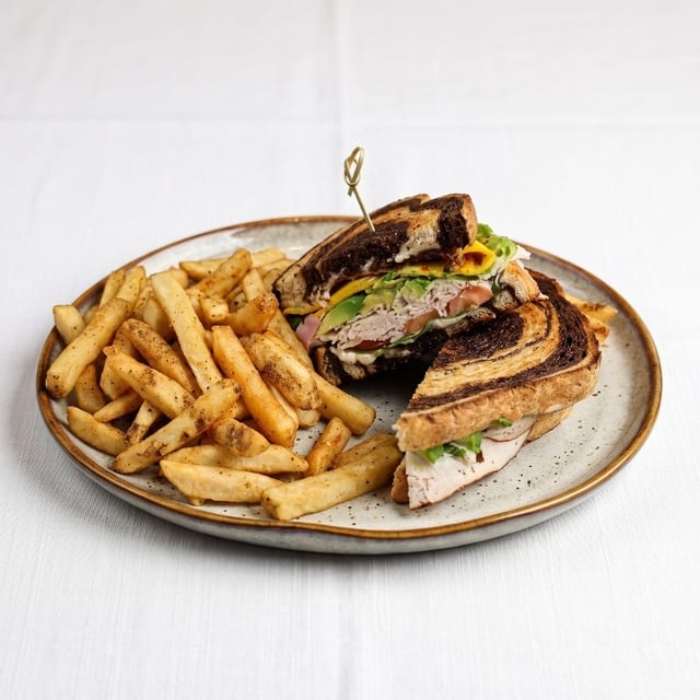 L - Turkey Avocado Club Sandwich
