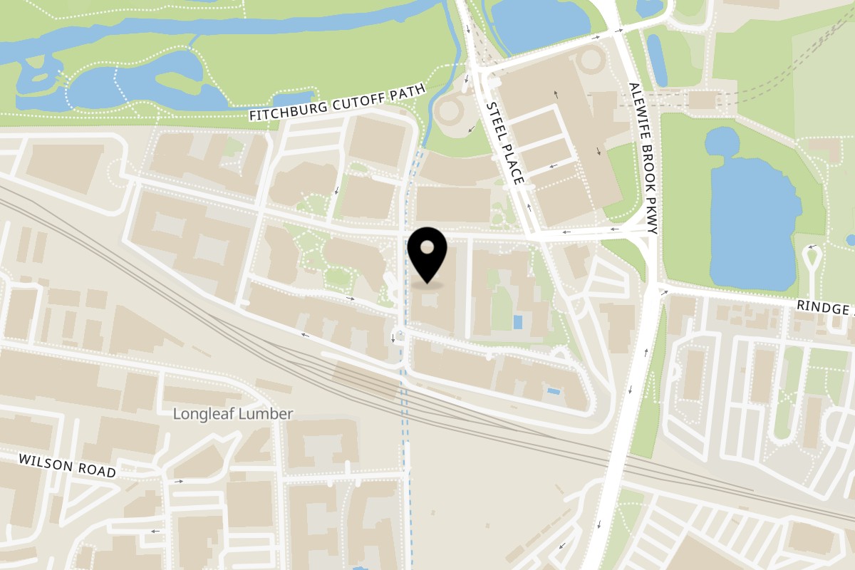 Map showing the location of TopMix Restaurant Cambridge on 50 Cambridgepark Dr in Cambridge